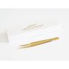 Lena Lashes PINCETA 45° zakrzywiona 012 Gold