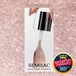 Semilac GLITTER PINK BEIGE Butelka One Step Hybrid (S245) - Semilac GLITTER PINK BEIGE - s245_5ml_2021.jpg