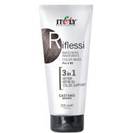 Itely Hairfashion RIFLESSI (BROWN) Maska regeneracyjna do odnawiania koloru włosów (brąz) - Itely Hairfashion RIFLESSI - castano2.jpg