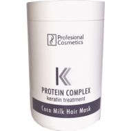 Profesional Cosmetics PROTEIN COMPLEX COCO MILK HAIR MASK Regeneracyjna maska do włosów z zapachem kokosu i wanilii (1000 ml) - Profesional Cosmetics PROTEIN COMPLEX COCO MILK HAIR MASK - coco_protein.jpg