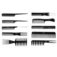 Poniks PROFESSIONAL COMB SET Zestaw grzebieni fryzjerskich (10 szt.) - Poniks PROFESSIONAL COMB SET - dgz001.jpg