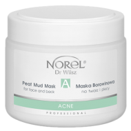 Norel (Dr Wilsz) ACNE PEAT MUD MASK FOR FACE AND BACK Maska borowinowa na twarz i plecy (PN145) - Norel (Dr Wilsz) ACNE PEAT MUD MASK FOR FACE AND BACK - pn145_acne_borowina_l.png